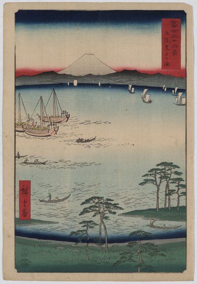 34. Baie de Kuroto - Utagawa Hiroshige